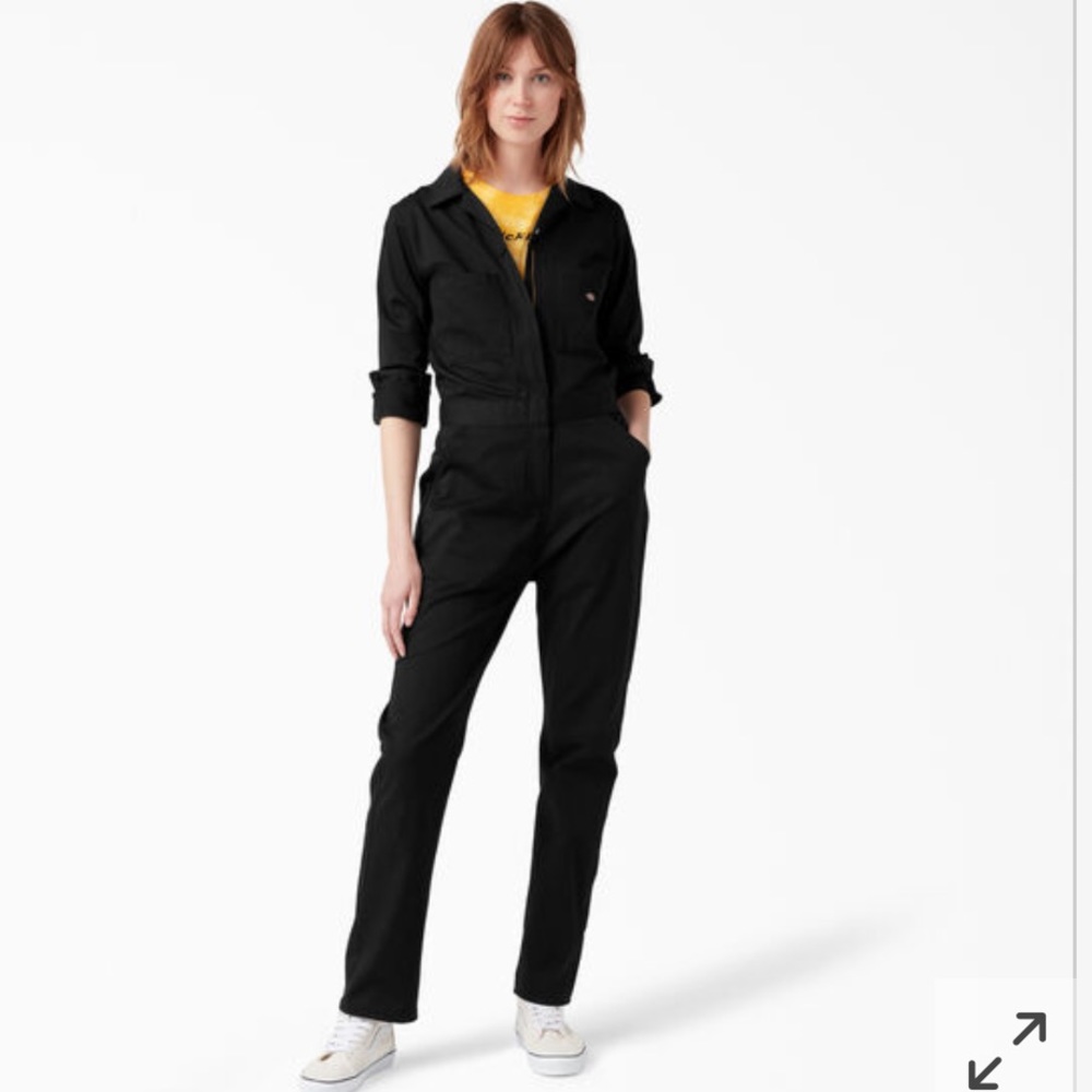Dickies Long Sleeve Coveralls in Black size Large